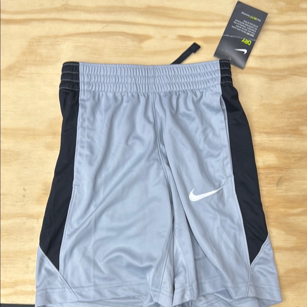 Nike Gray and Black Athletic Shorts